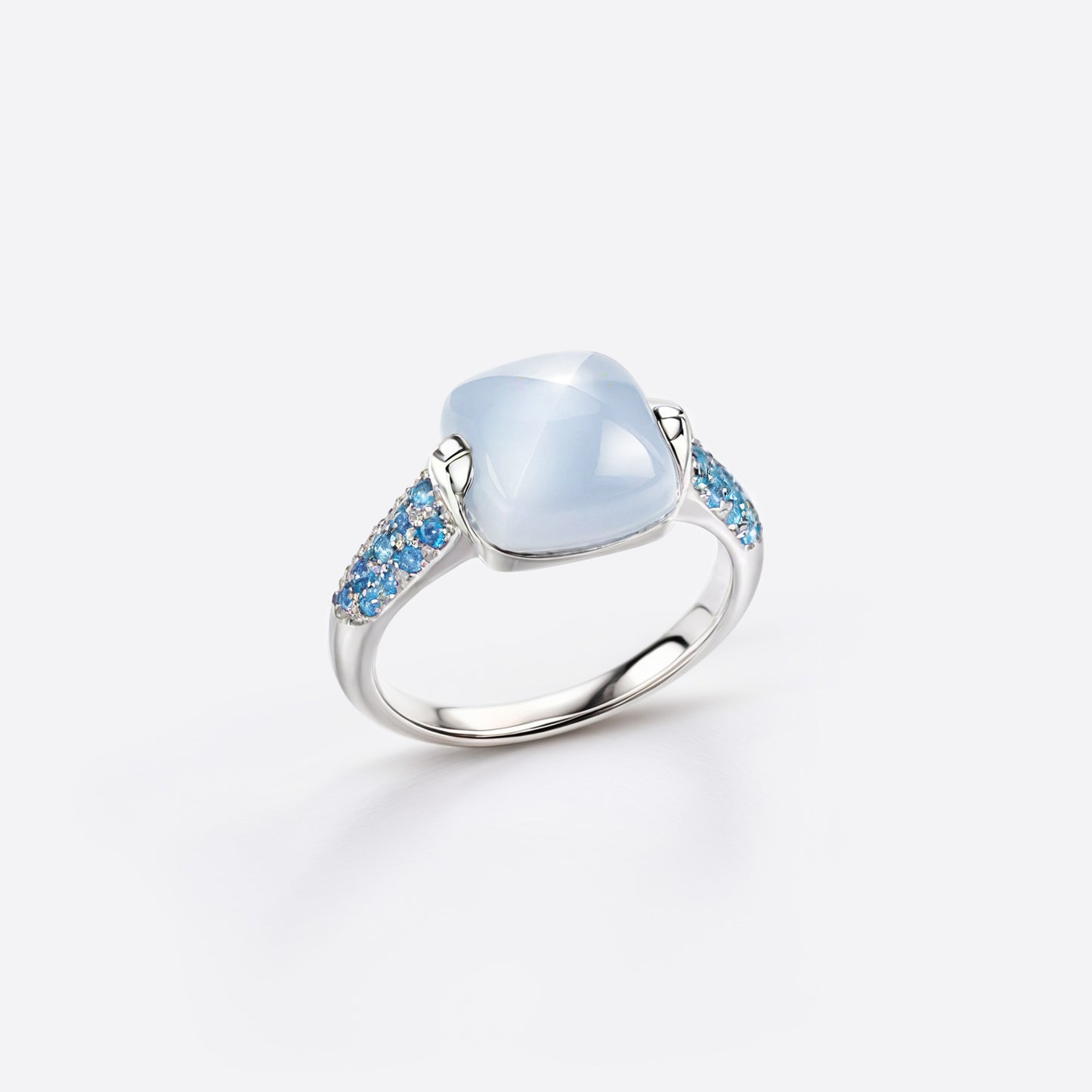 Bague Boréale - Argent & Calcédoine