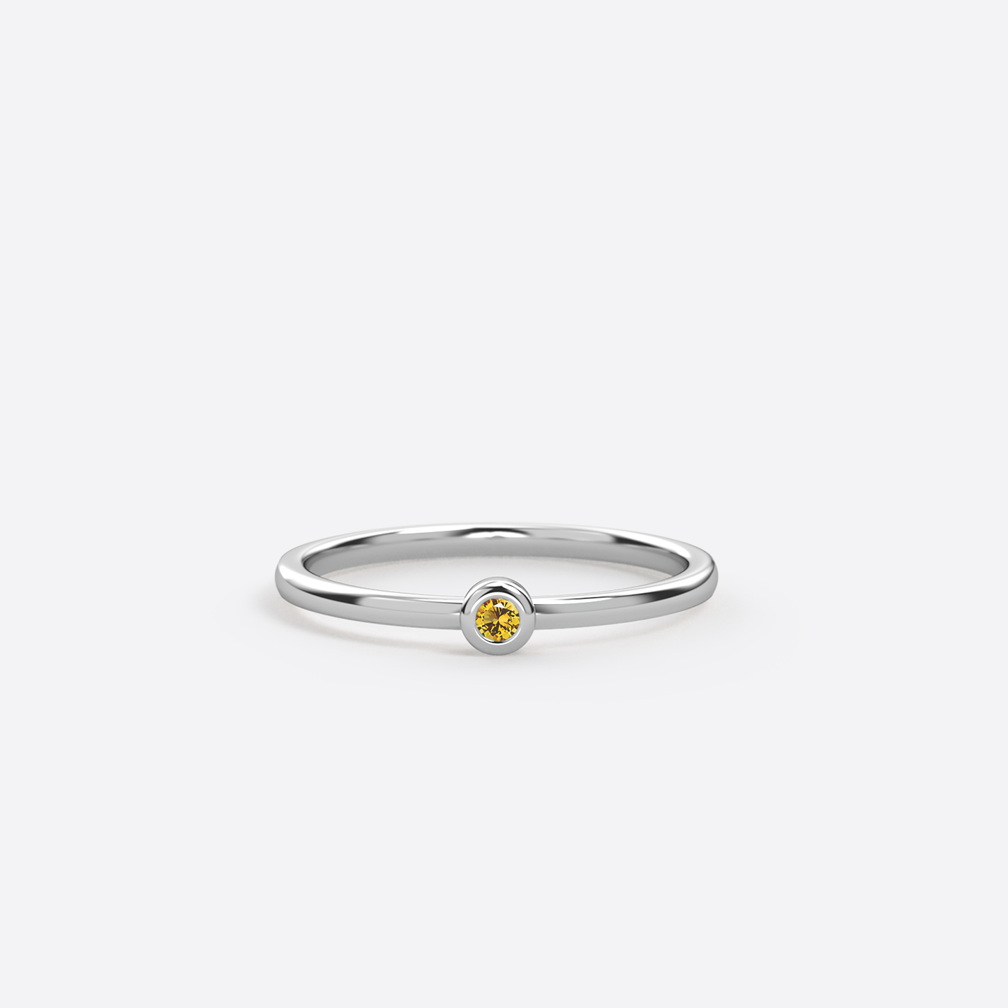 Bague Mini Rbw - Argent & Citrine / Taille 51