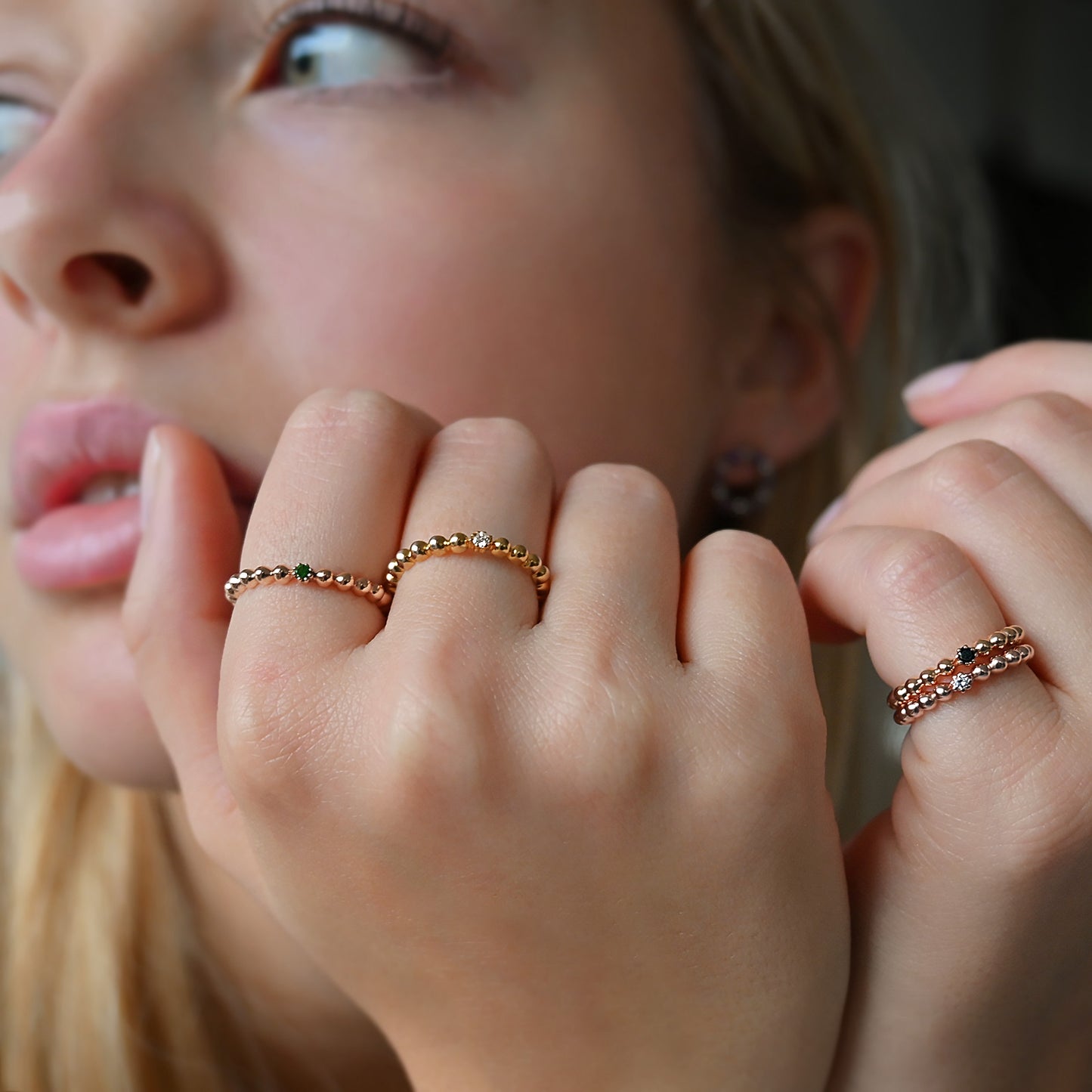 Bague Singulière - Argent & Diamant / Taille 51