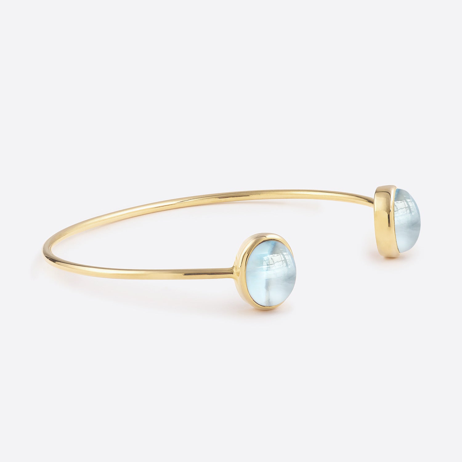 Jonc Gold Bracelet Natural Fine Stones Anoli jewelry – Anoli Joaillerie